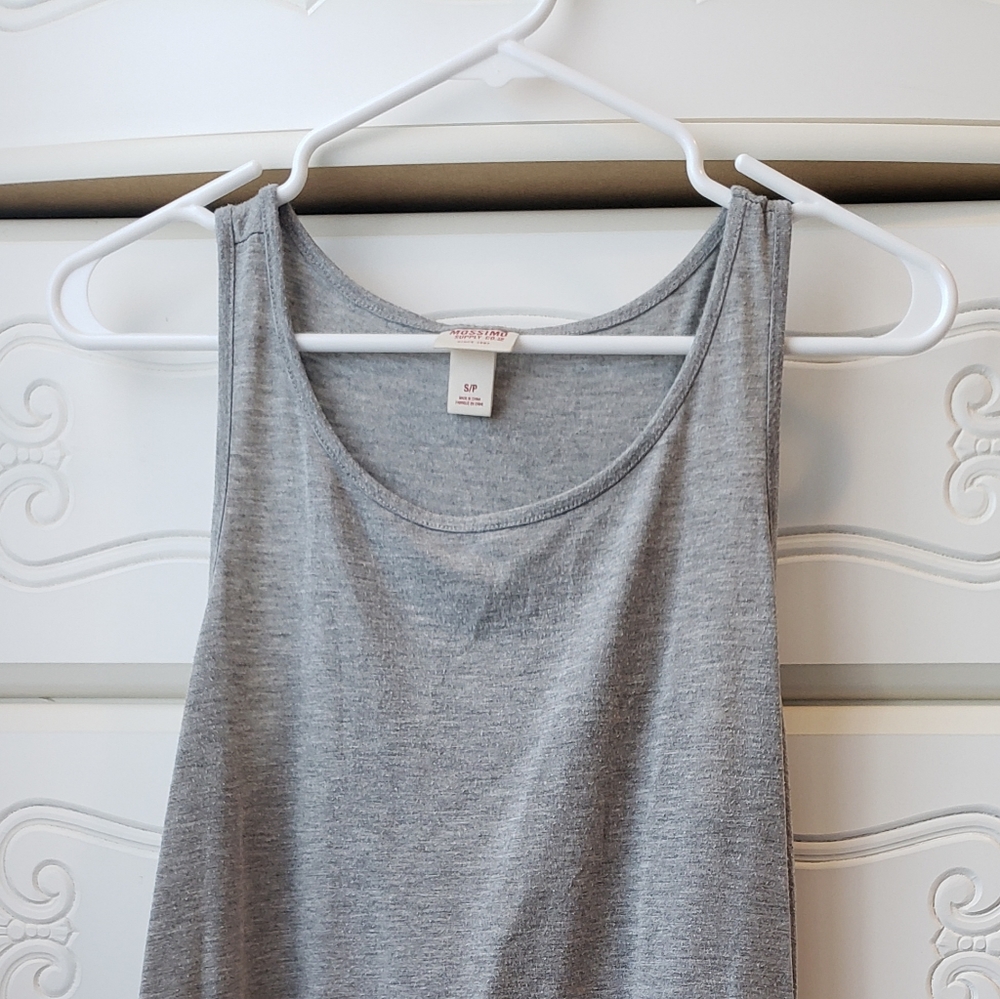 Gray, t-shirt dress
